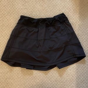 lululemon pace rival mid-rise skirt *long - black